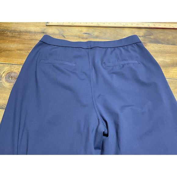 Halara Flex High Waisted Wide Leg Pants Blue L Petite Elastic Waist Pull-On - Picture 5 of 7